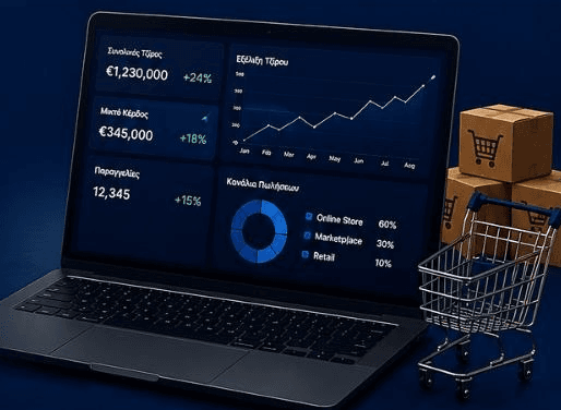 E-commerce οικονομική ανάλυση και εμπορικά δεδομένα